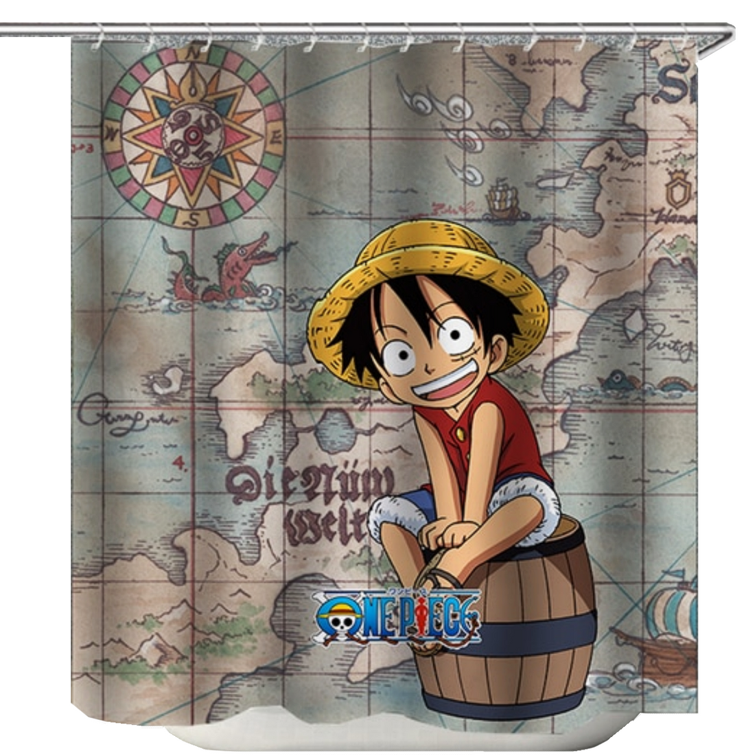 Luffy Duschdraperi Polyester
