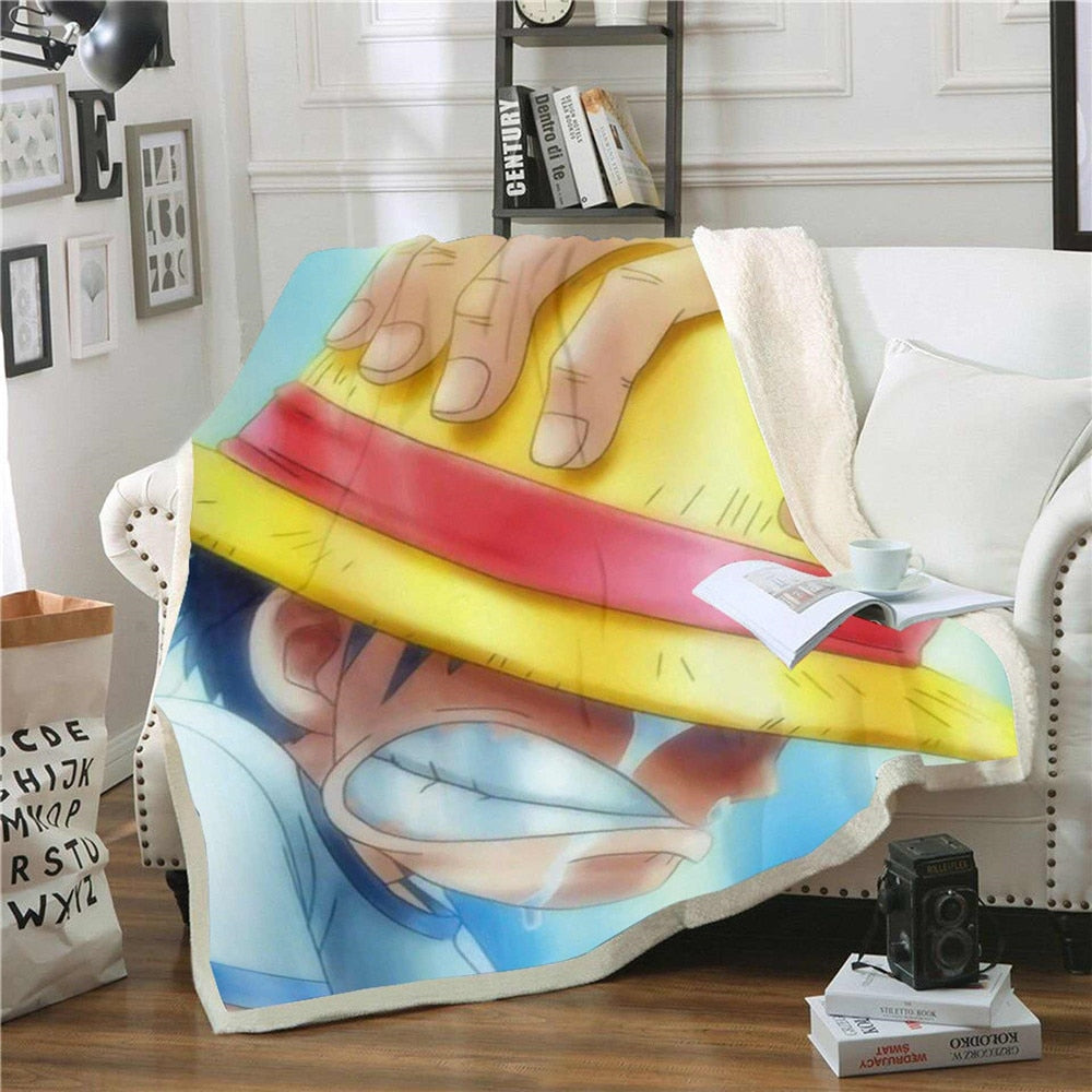 Luffy Vit Pläd