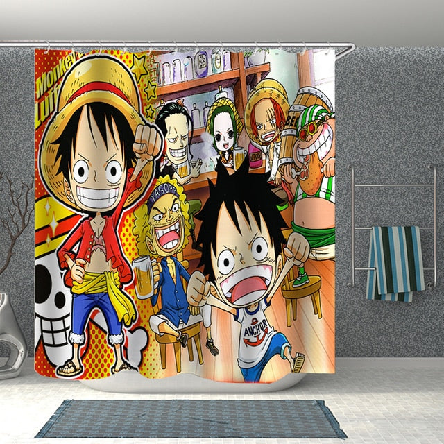 Luffy Duschdraperi Polyester