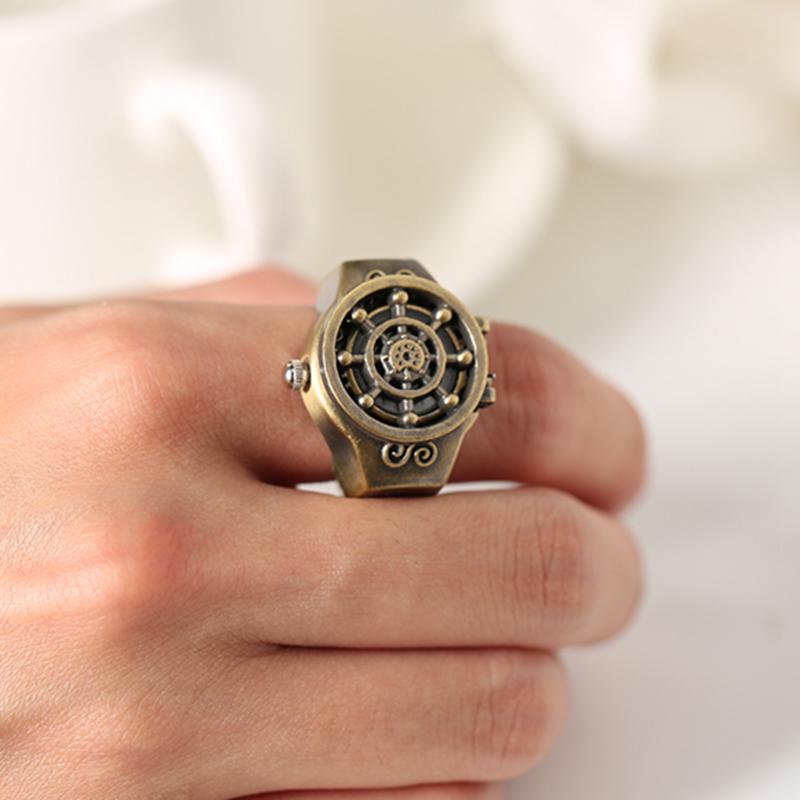 Fingerring Med Klocka