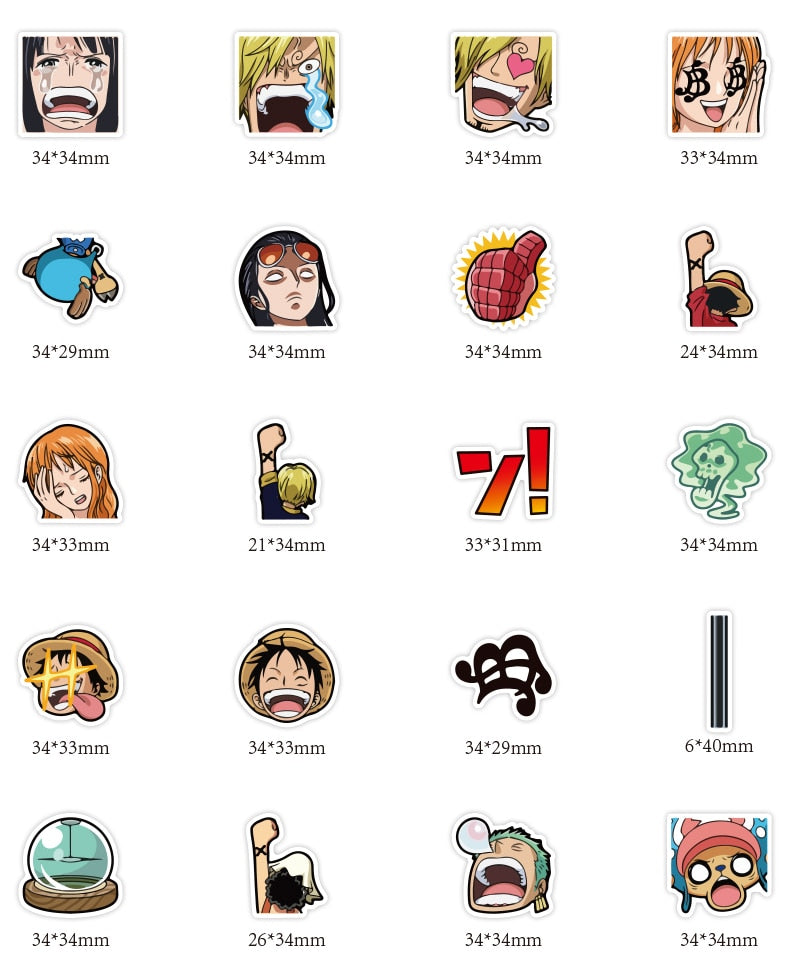 One Piece Stickers