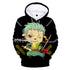 Anime Hoodie Svart