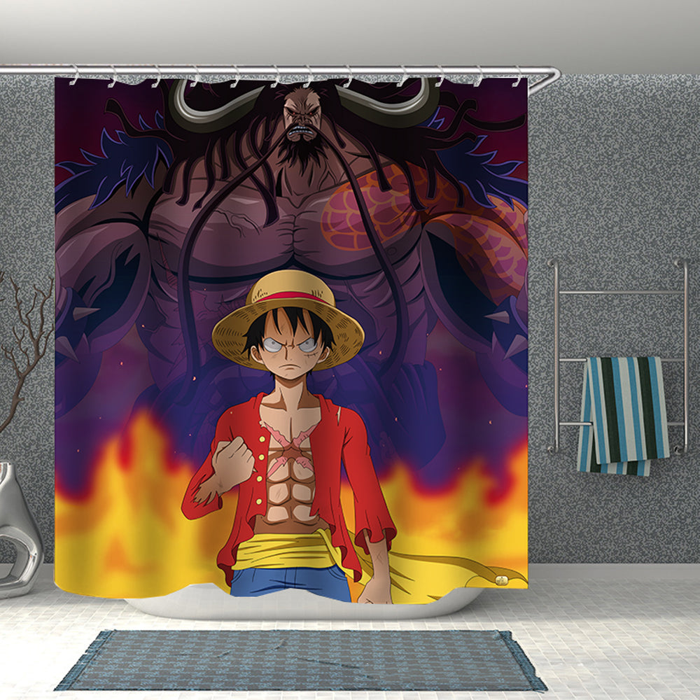 Luffy Kaido Duschdraperi