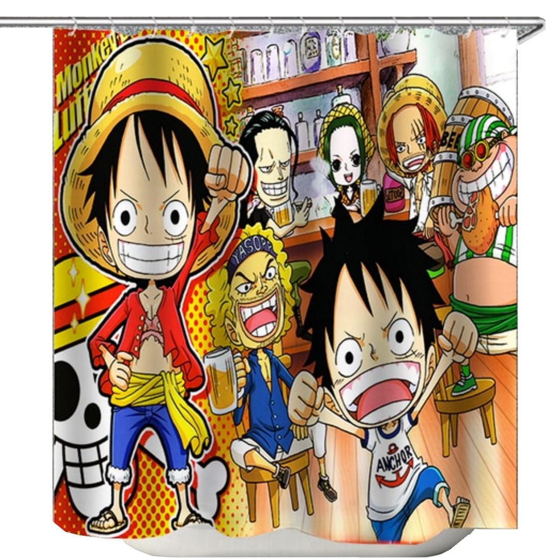 One Piece Duschdraperi 