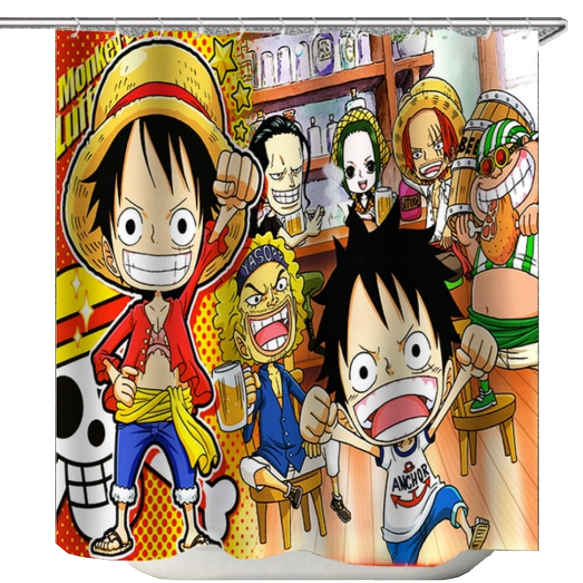 One Piece Duschdraperi 