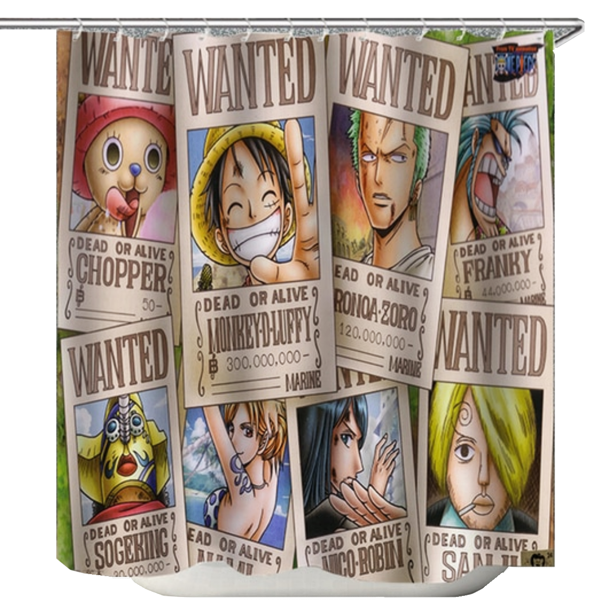 One Piece Duschdraperi 