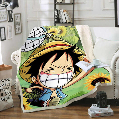 Anime Pläd Luffy 