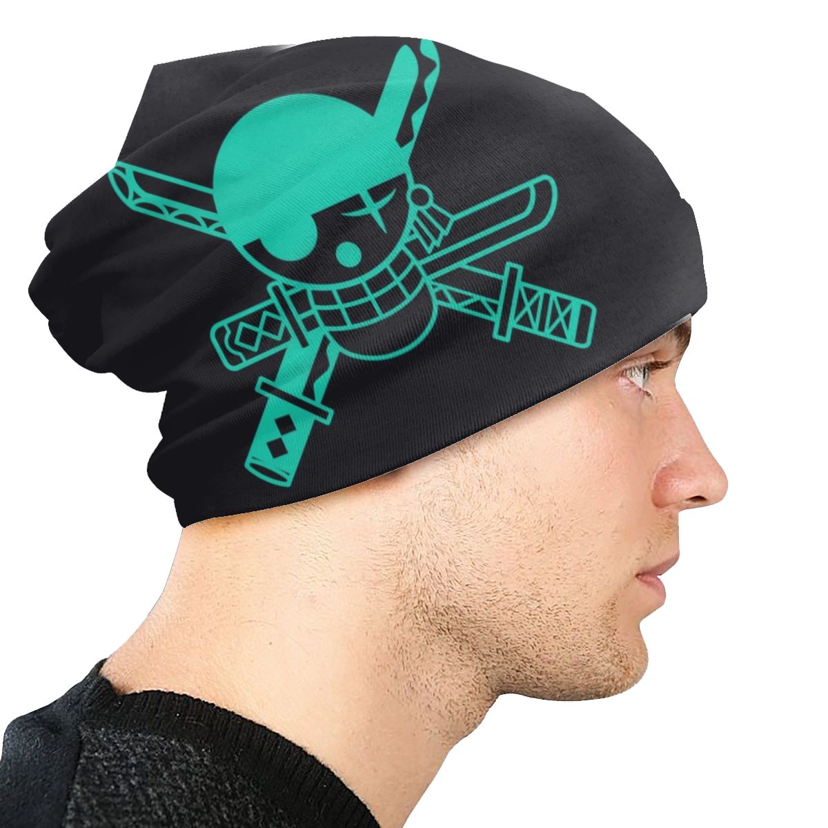 Svart Beanie Pirate Hunter