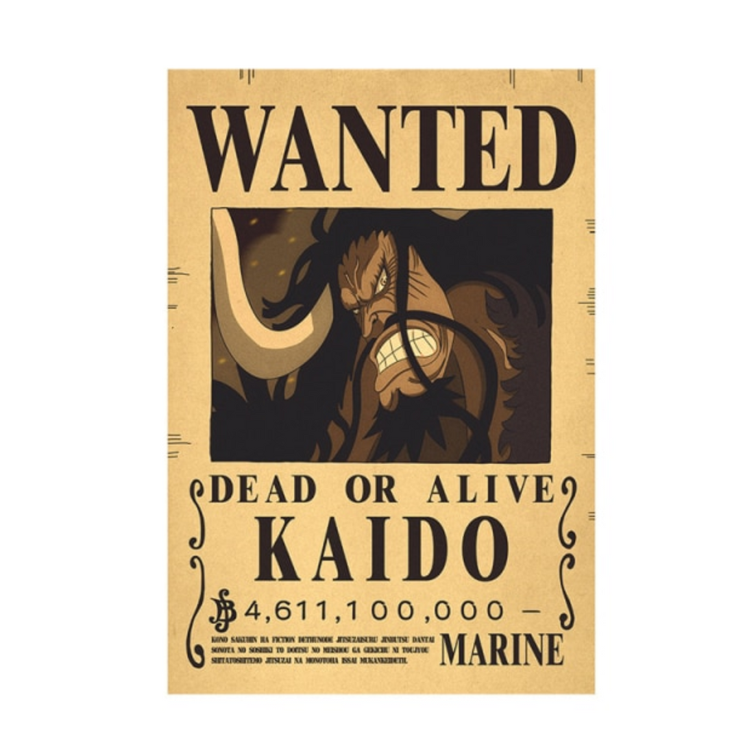 Kaido Affisch One Piece