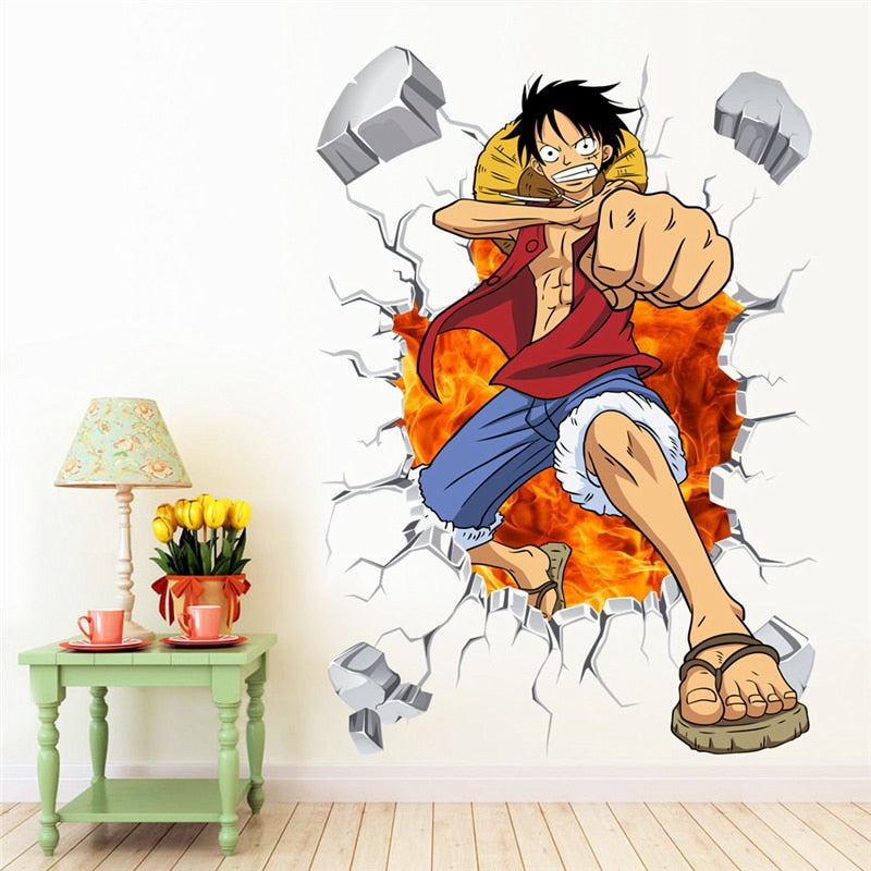 Anime Klistermärken Luffy