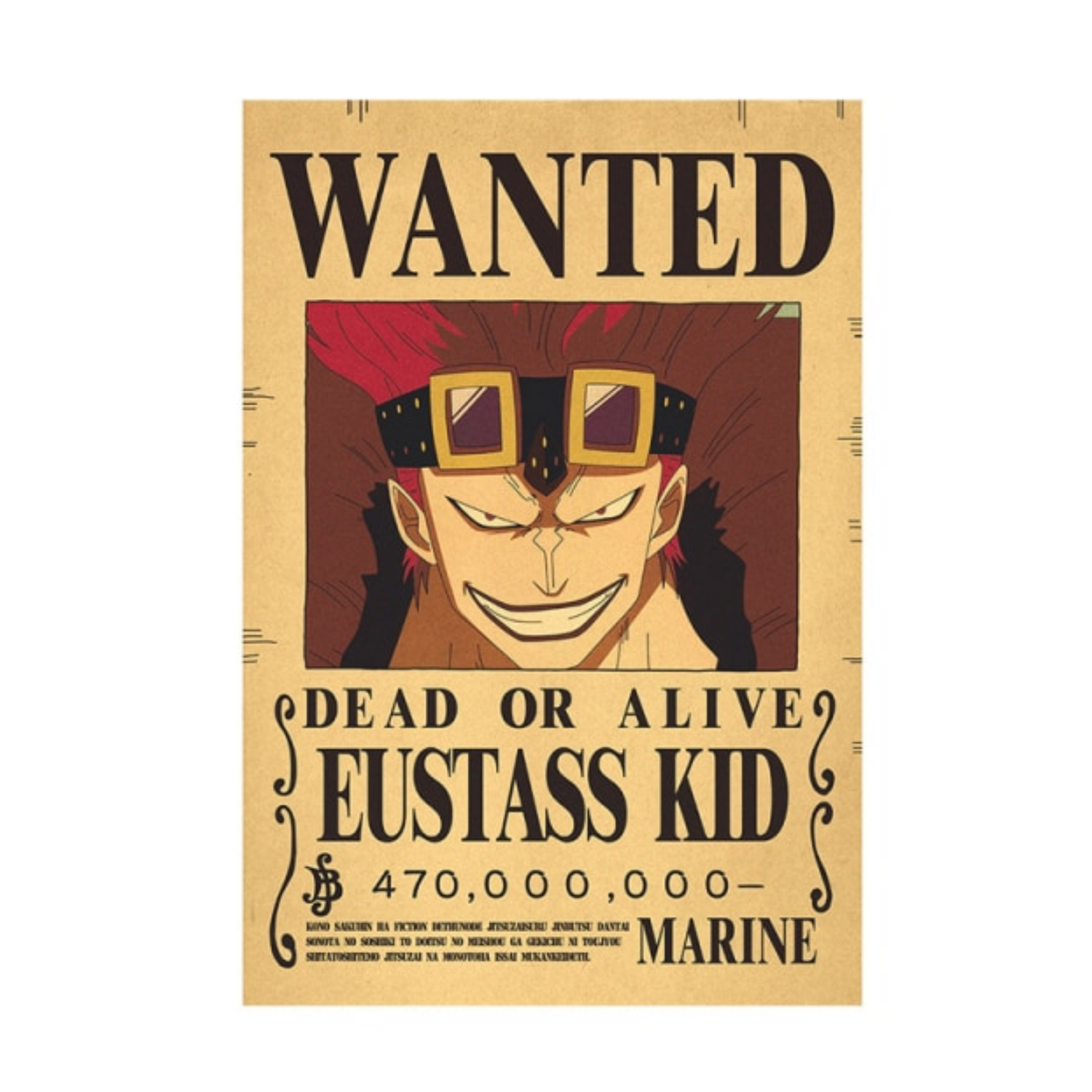 One Piece Bounty Poster